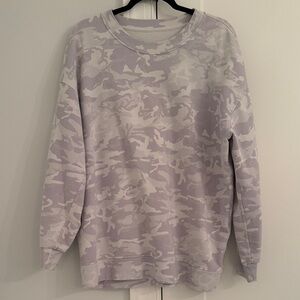 lululemon athletica Camouflage Sweatshirt - Grey and White